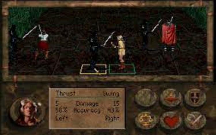 Gameplay screen of Betrayal at Krondor (3/8)