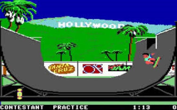 Gameplay screen of California Games (4/8)