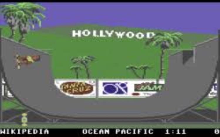 Gameplay screen of California Games (6/8)