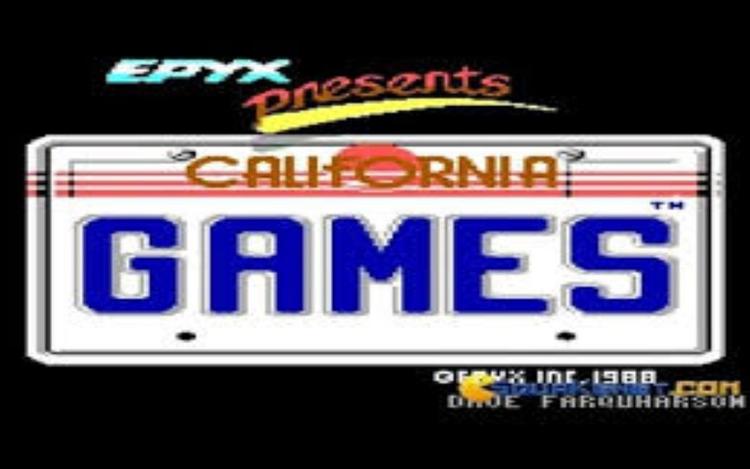 Gameplay screen of California Games (3/8)