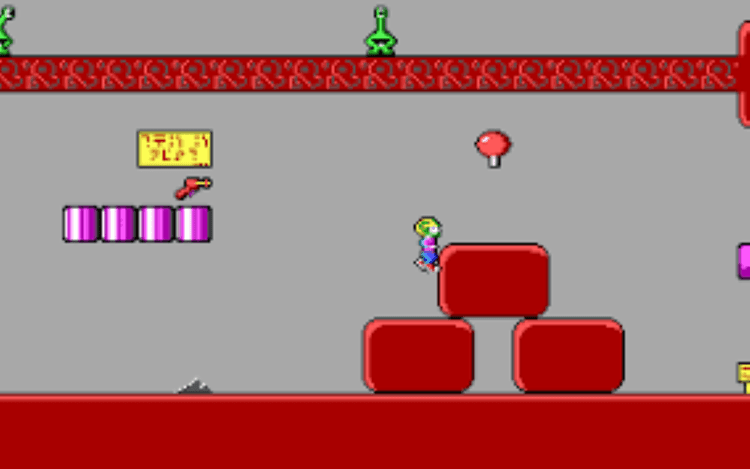 Gameplay screen of Commander Keen 1: Marooned on Mars (4/8)