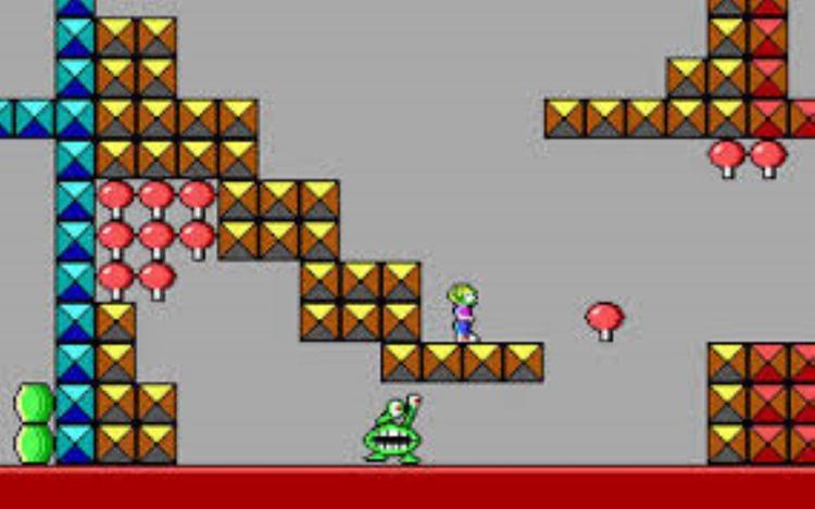 Gameplay screen of Commander Keen 1: Marooned on Mars (1/8)