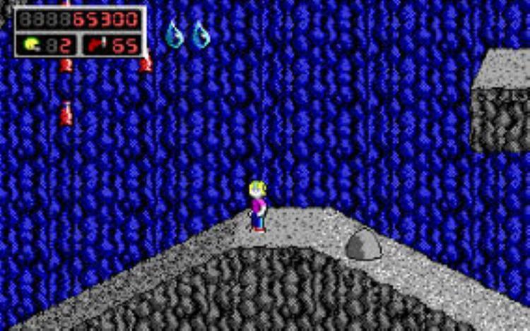 Gameplay screen of Commander Keen 4: Secret of the Oracle (3/8)