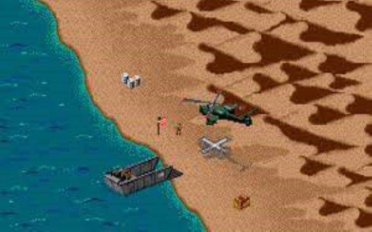 Gameplay screen of Desert Strike: Return to the Gulf (2/8)