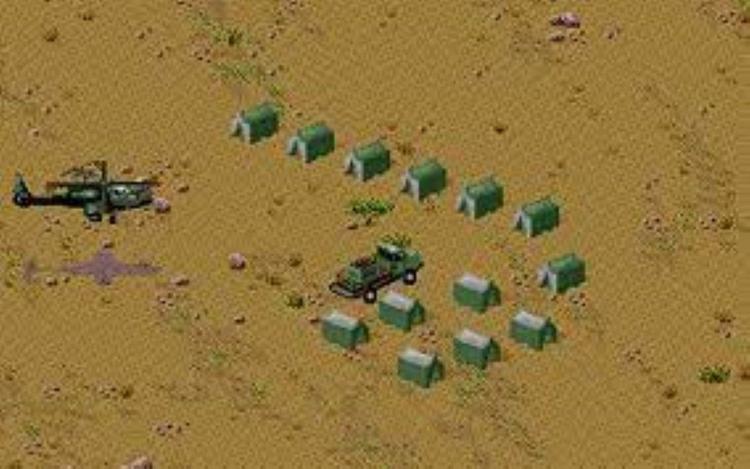Gameplay screen of Desert Strike: Return to the Gulf (5/8)