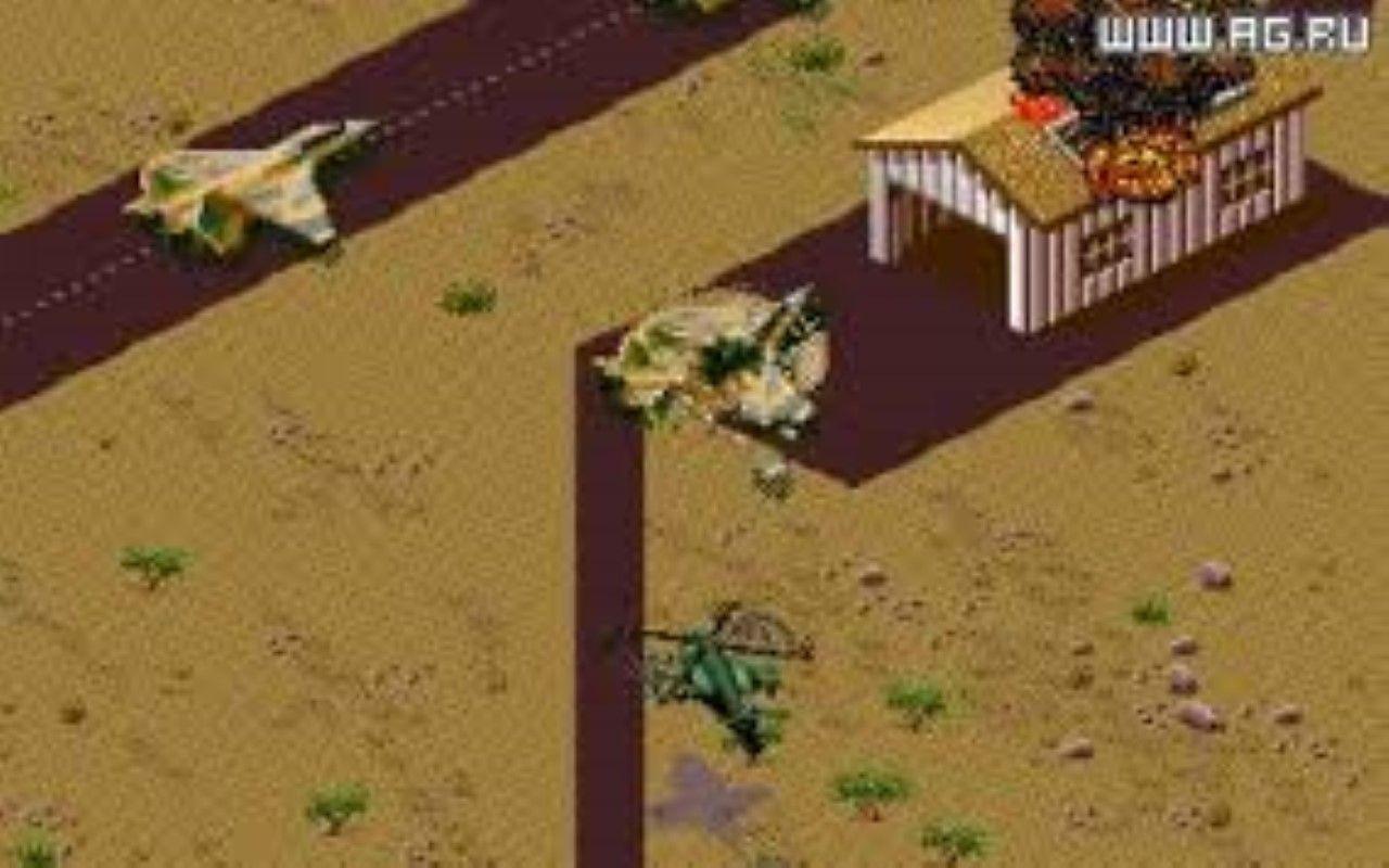 Gameplay screen of Desert Strike: Return to the Gulf (6/8)