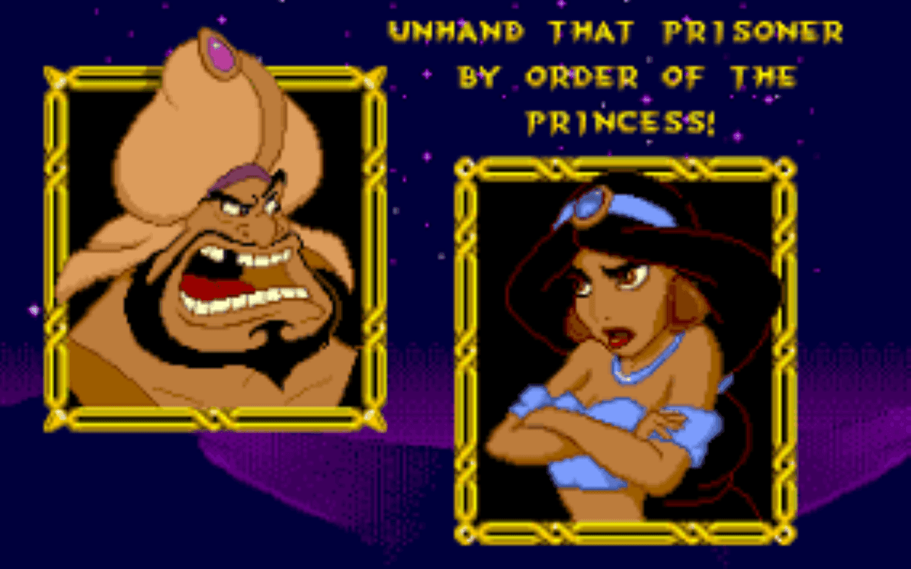 Gameplay screen of Disney's Aladdin (8/8)