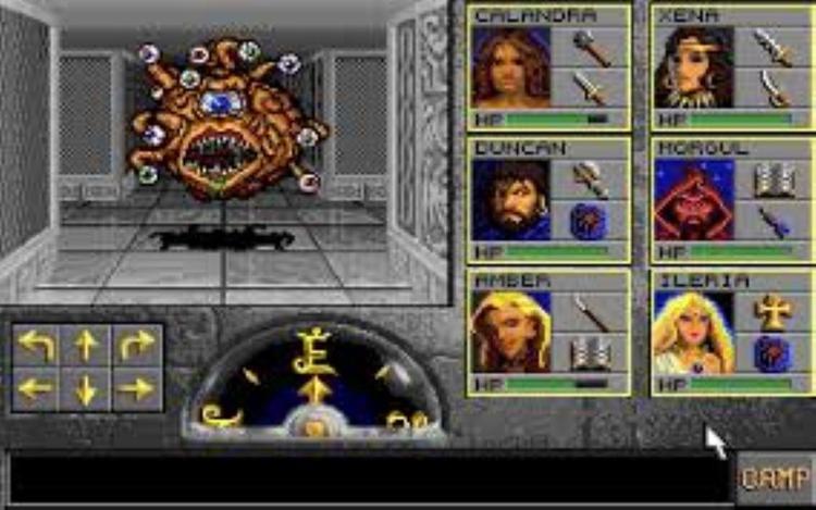 Gameplay screen of Eye of the Beholder II: The Legend of Darkmoon (2/8)