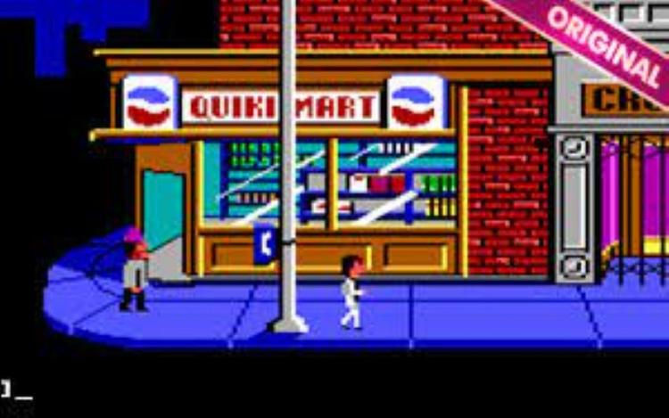 Gameplay screen of Leisure Suit Larry 1 In the Land of the Lounge Lizards (1/8)