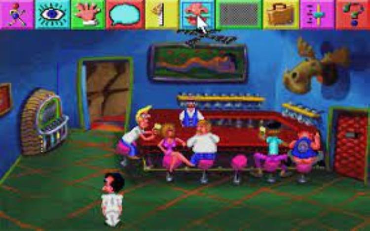 Gameplay screen of Leisure Suit Larry 1 In the Land of the Lounge Lizards (3/8)