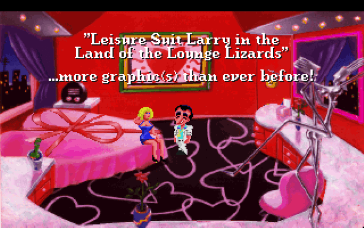 Gameplay screen of Leisure Suit Larry 1 In the Land of the Lounge Lizards (7/8)