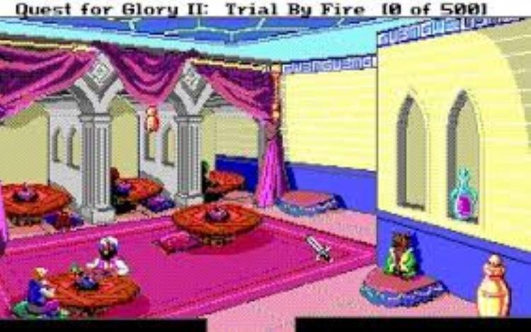 Gameplay screen of Quest for Glory II Trial by Fire (8/8)