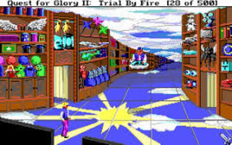 Gameplay screen of Quest for Glory II Trial by Fire (6/8)