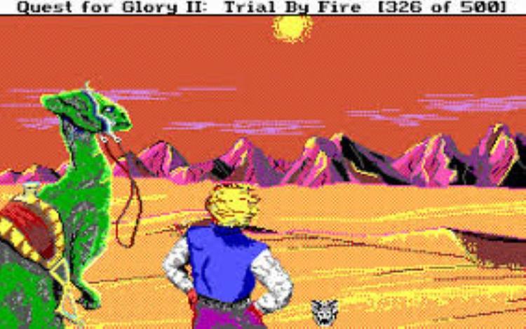 Gameplay screen of Quest for Glory II Trial by Fire (5/8)