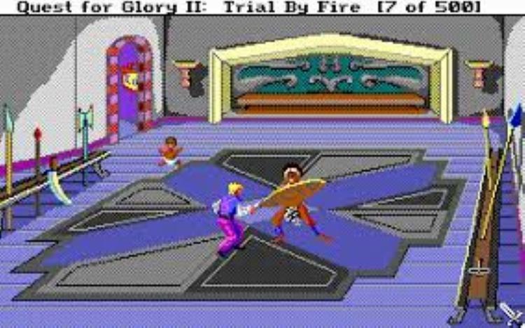 Gameplay screen of Quest for Glory II Trial by Fire (3/8)