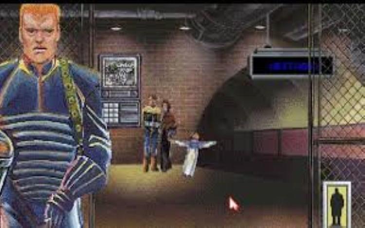 Gameplay screen of Rise of the Dragon (4/4)