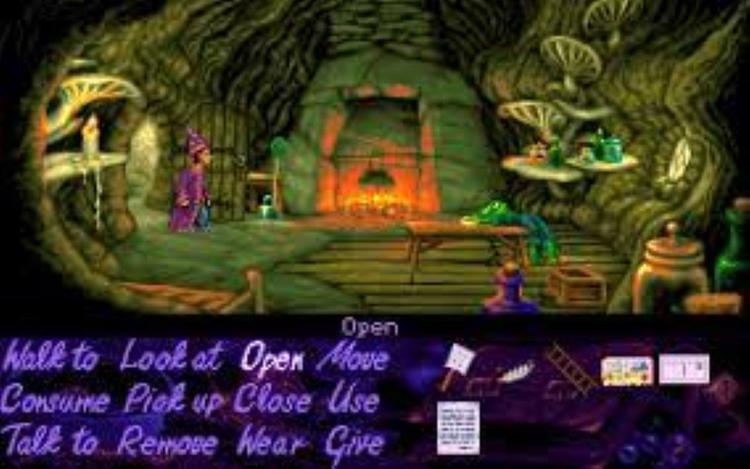 Gameplay screen of Simon the Sorcerer (4/8)
