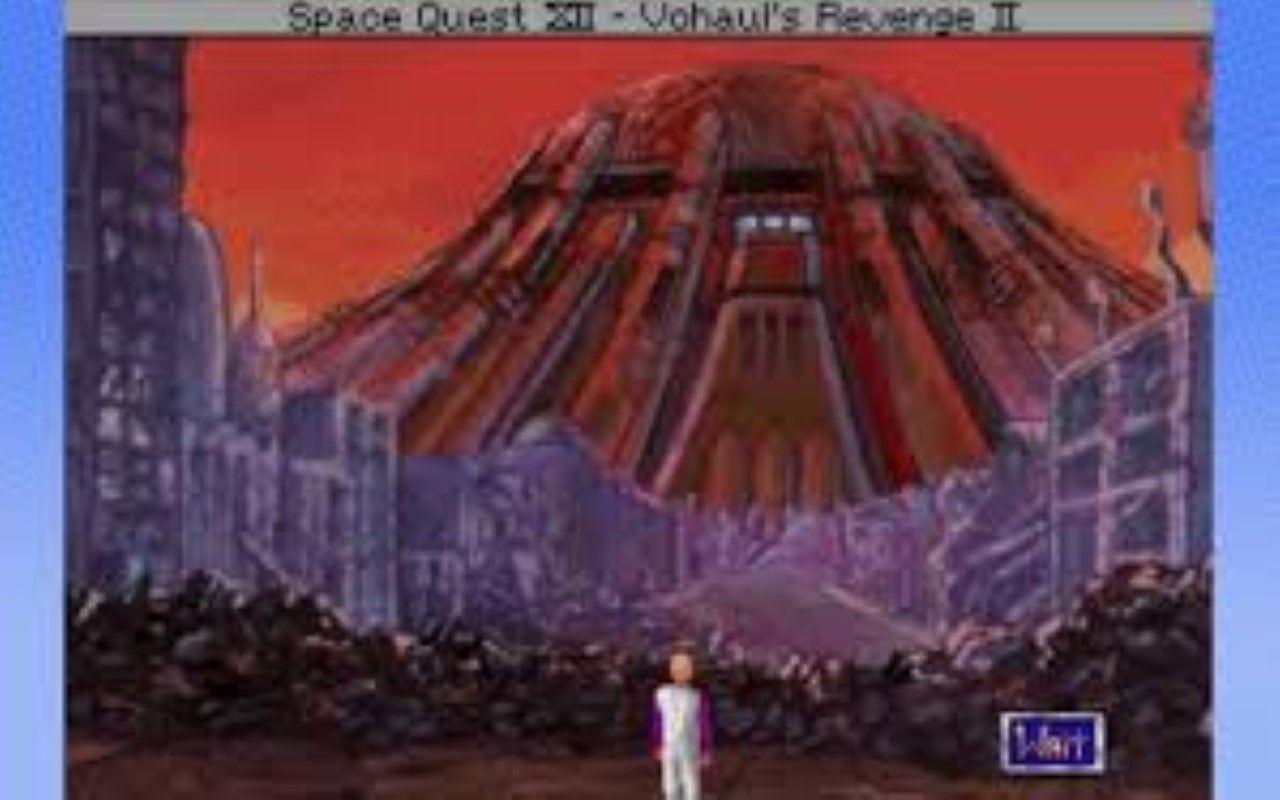 Gameplay screen of Space Quest IV Roger Wilco and the Time Rippers (1/4)
