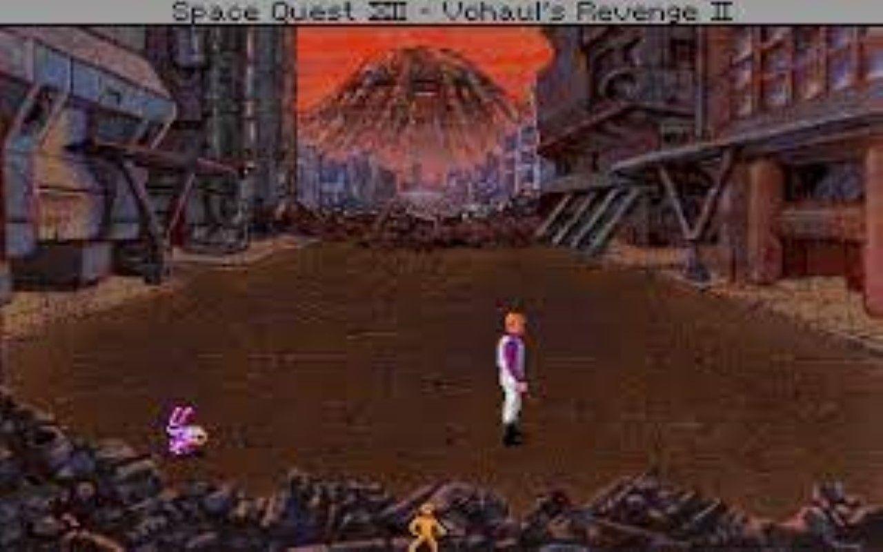 Gameplay screen of Space Quest IV Roger Wilco and the Time Rippers (4/4)