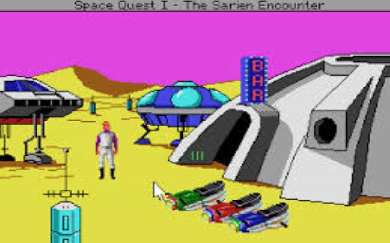 Gameplay screen of Space Quest IV Roger Wilco and the Time Rippers (2/4)