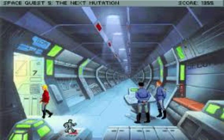 Gameplay screen of Space Quest V: The Next Mutation (2/8)