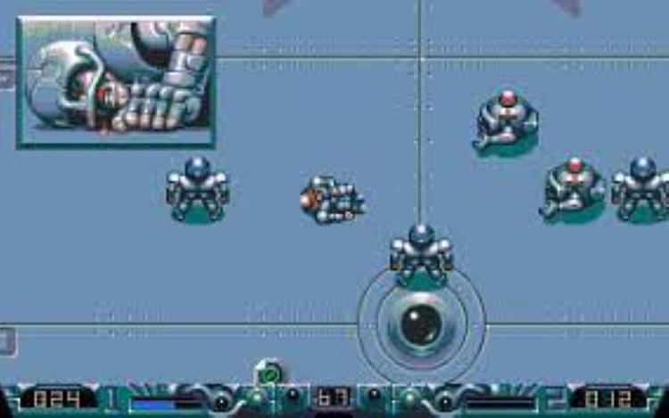 Gameplay screen of Speedball 2: Brutal Deluxe (3/8)