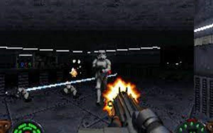 Gameplay screen of Star Wars: Dark Forces (6/8)
