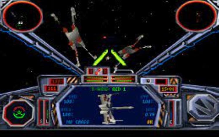 Gameplay screen of Star Wars: TIE Fighter (4/8)