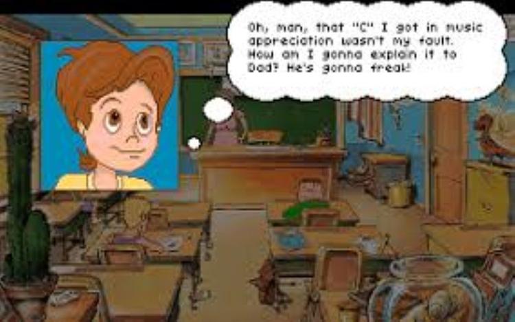 Gameplay screen of The Adventures of Willy Beamish (3/4)