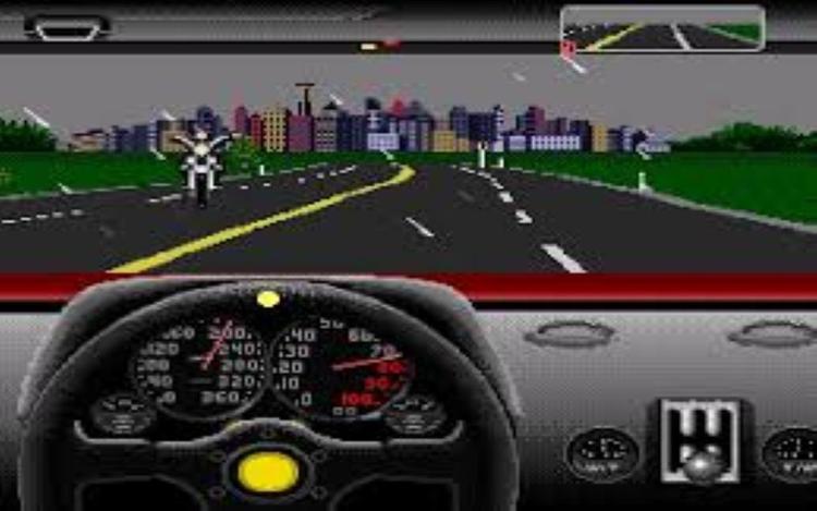 Gameplay screen of The Duel: Test Drive II (1/4)