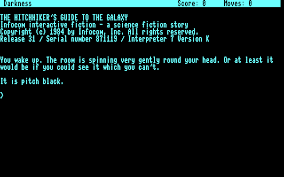 Gameplay screen of The Hitchhiker's Guide to the Galaxy (4/4)