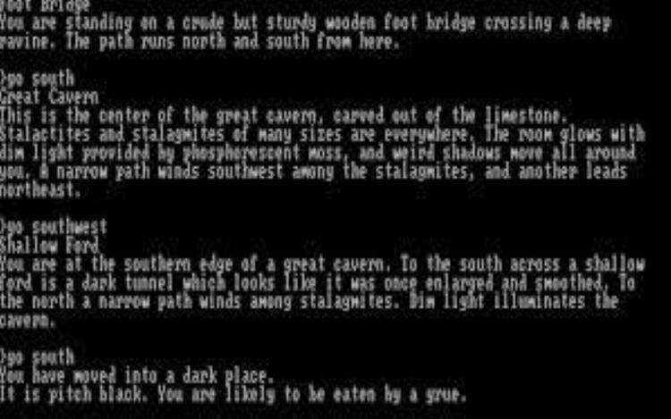 Gameplay screen of Zork II The Wizard of Frobozz (1/4)