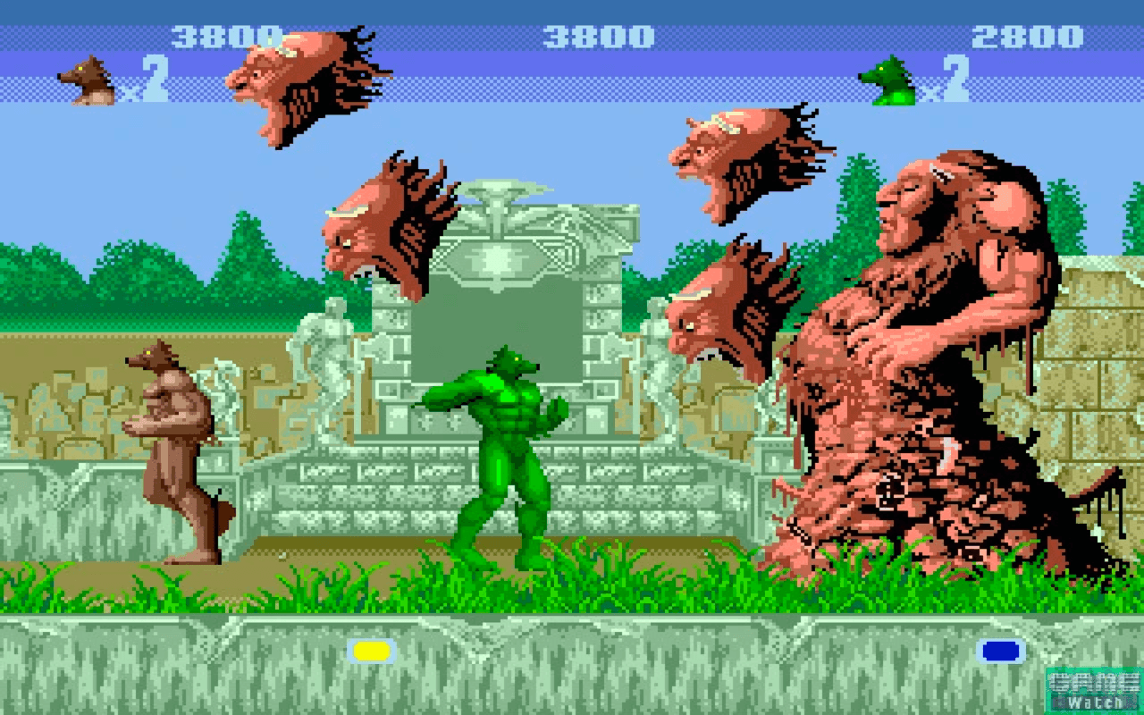 Gameplay screen of Altered Beast (6/8)