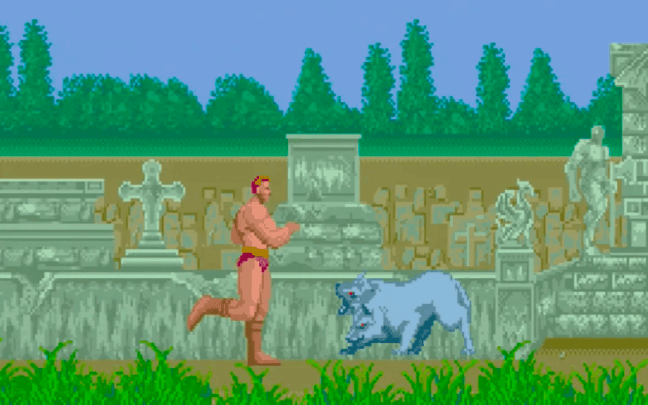 Gameplay screen of Altered Beast (4/8)