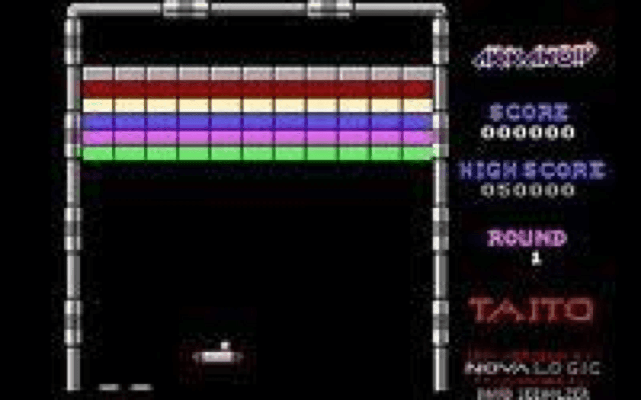 Gameplay screen of Arkanoid (7/8)