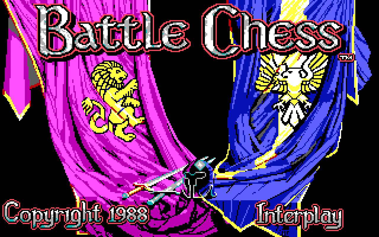 Gameplay screen of Battle Chess (2/8)