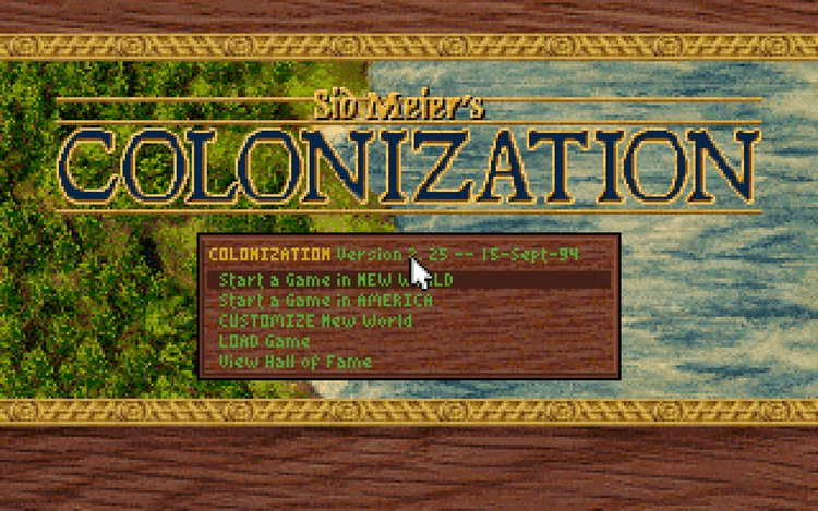 Gameplay screen of Sid Meier's Colonization (2/8)
