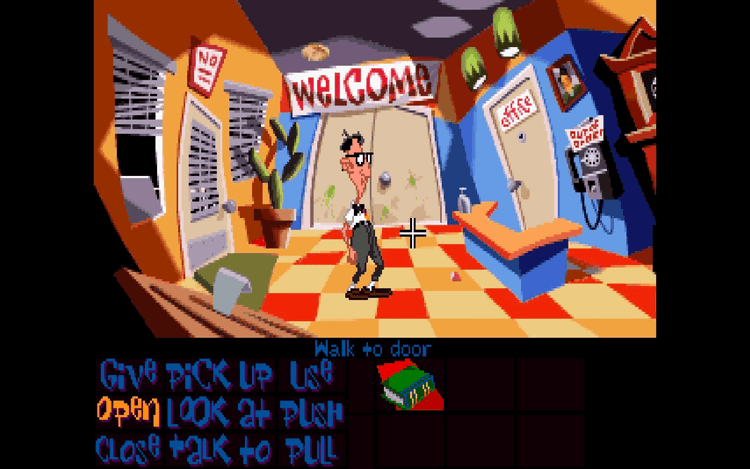 Gameplay screen of Maniac Mansion: Day of the Tentacle (3/8)