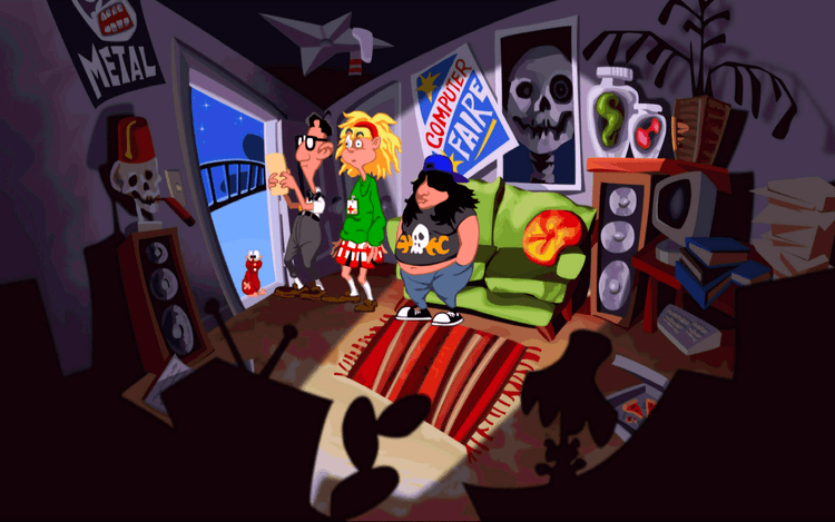 Gameplay screen of Maniac Mansion: Day of the Tentacle (4/8)