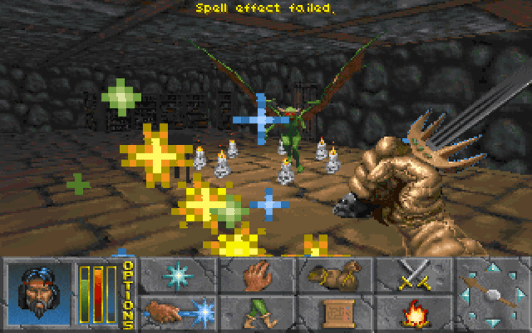 Gameplay screen of The Elder Scrolls - Daggerfall (4/8)