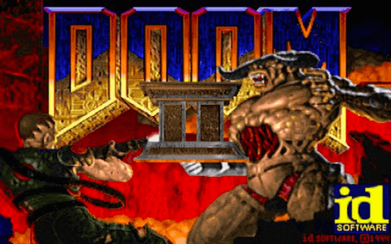 Gameplay screen of DOOM II (6/8)