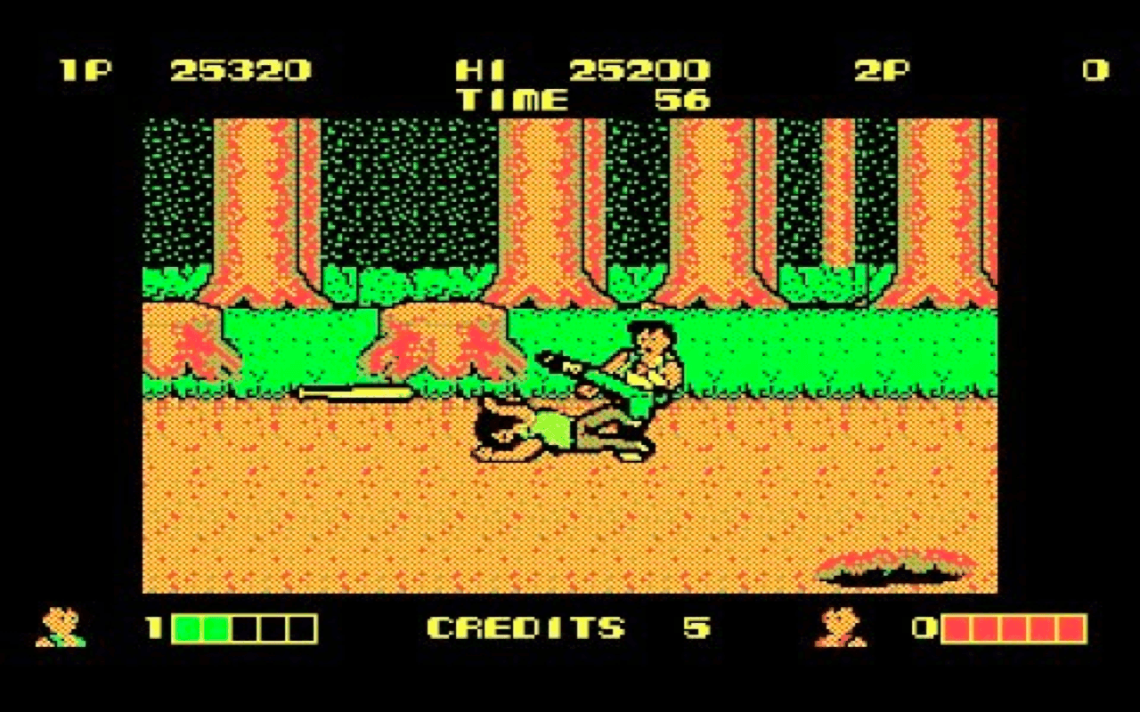 Gameplay screen of Double Dragon (6/8)