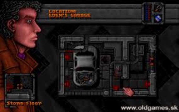 Gameplay screen of DreamWeb (3/8)