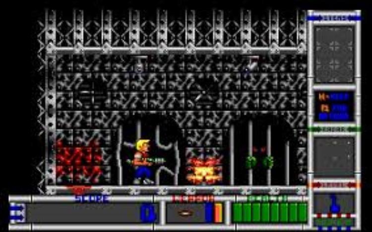 Gameplay screen of Duke Nukem II (5/8)