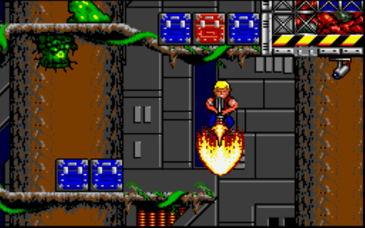 Gameplay screen of Duke Nukem II (8/8)