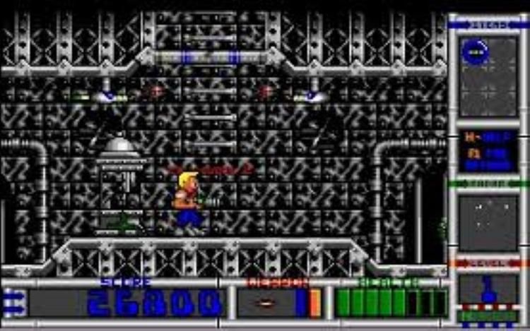 Gameplay screen of Duke Nukem II (4/8)