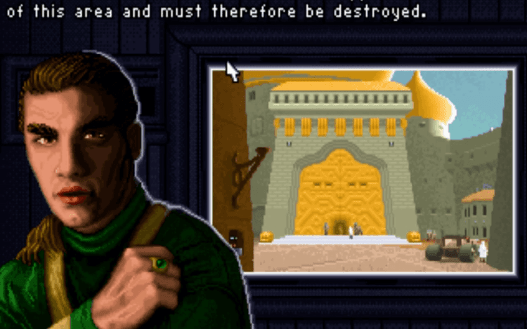 Gameplay screen of Dune II: The Building of a Dynasty (6/8)