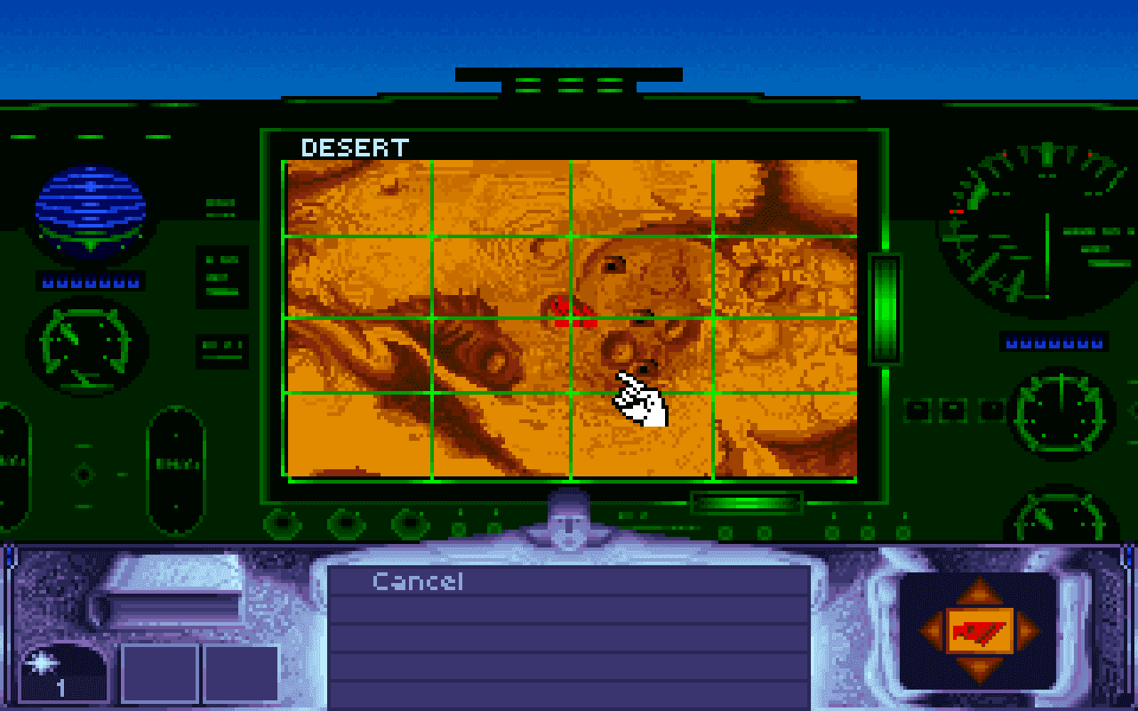 Gameplay screen of Dune (1/8)
