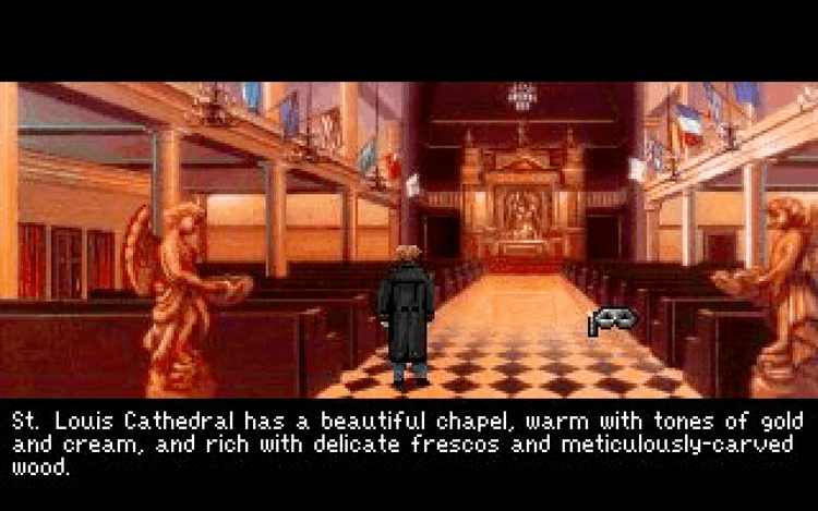 Gameplay screen of Gabriel Knight: Sins of the Fathers (3/8)
