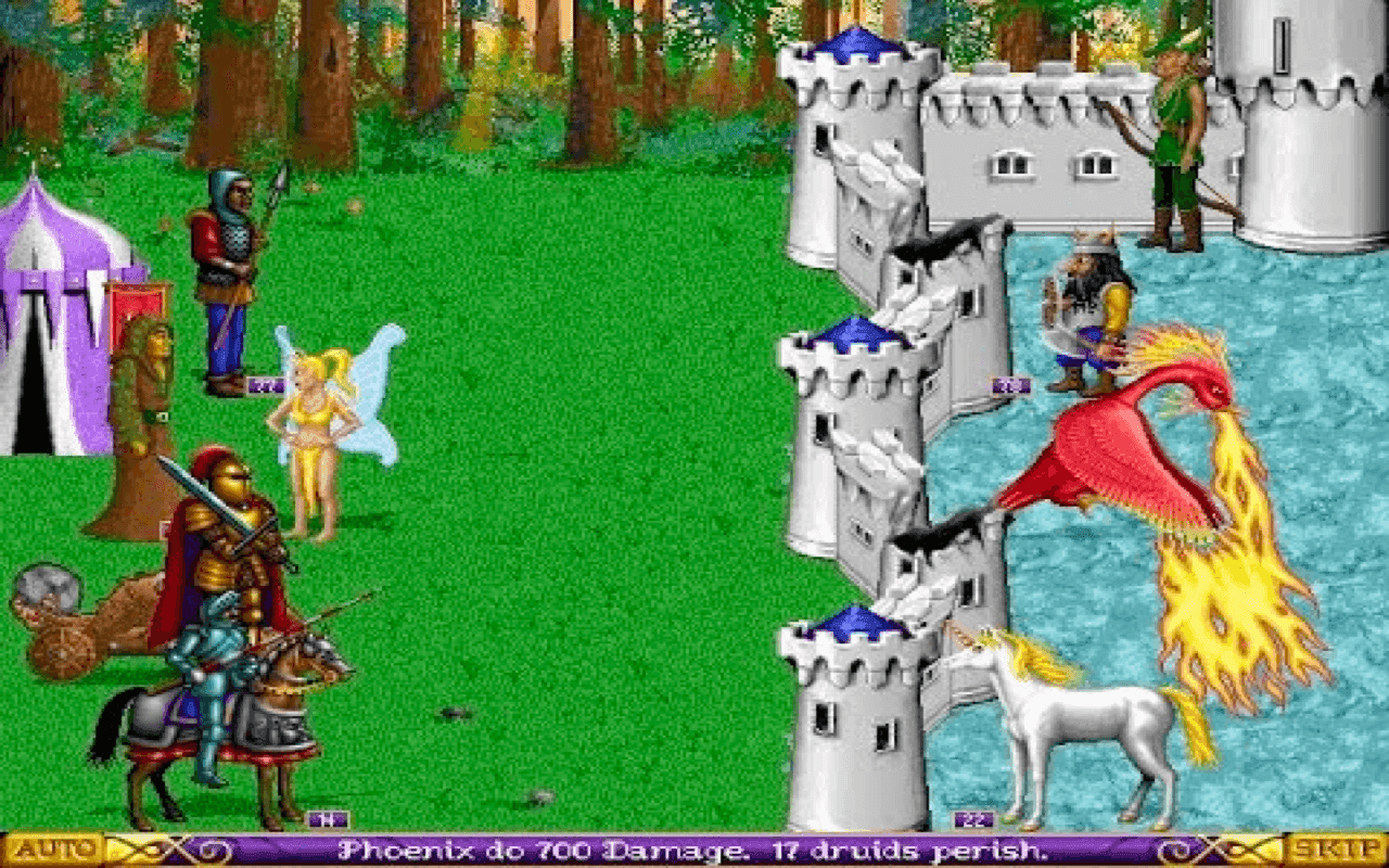 Gameplay screen of Heroes of Might and Magic (8/8)